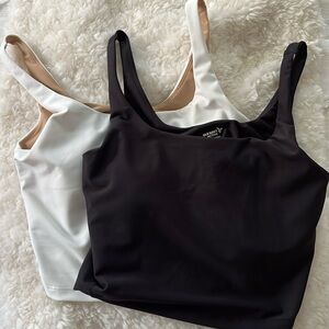 🖤🤍 NWOT Old Navy Light Support PowerSoft Longline Sports Bra 🖤🤍